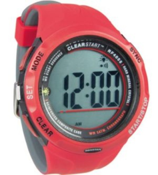 Clear Start 50 Segeluhr rot-grau