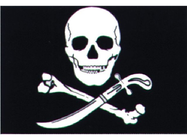 PIRATENFLAGGE 30X45CM