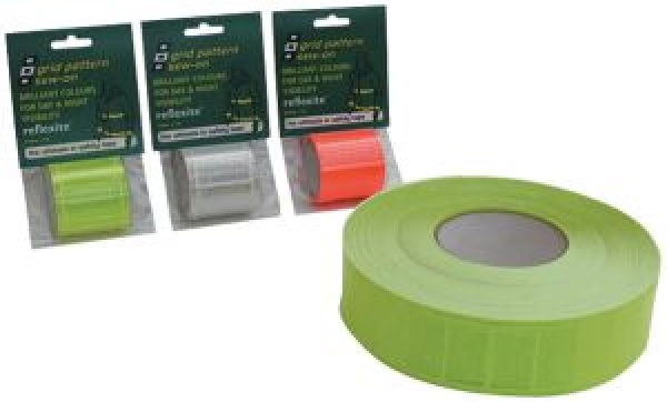 REFLEXITE GRID LIME GREEN 50MMX1M