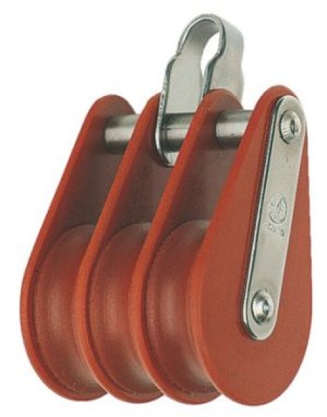 YACHTBLOCK HARTGEWEBE BUEGEL 43MM