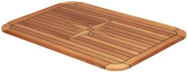 Teak-Tischplatte Classic 58x90cm