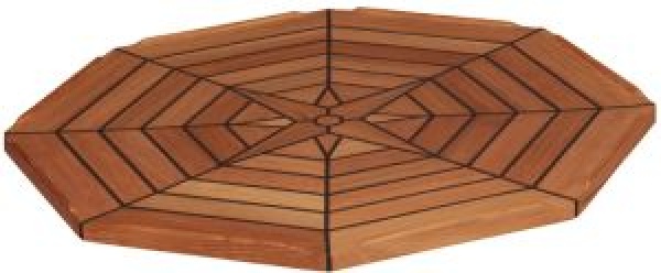 TEAK TABLE TOP Ø 55CM