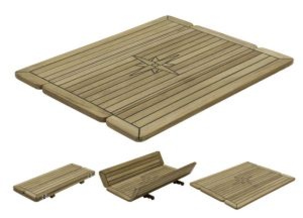 TEAK TABLE TOP 68 x 80CM