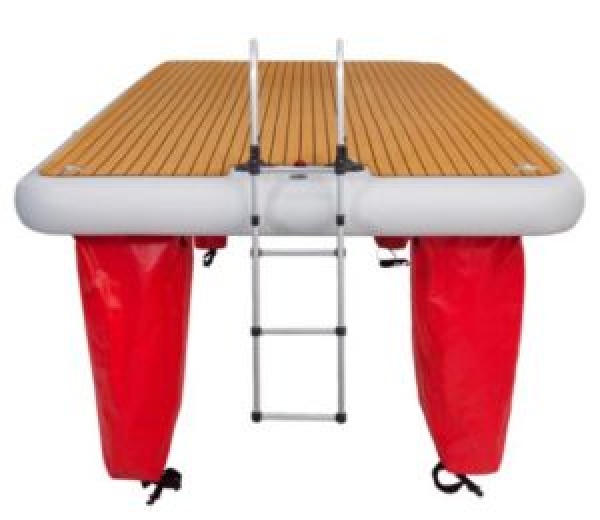 Plug-in aluminium bathing ladder