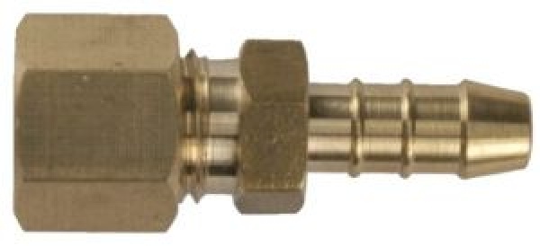 Kupplung Messing 8mm RVS x 8mm Tülle