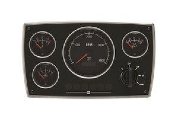 Vetus Alu-Instrumentenpanel MPA34, schwarz, 12 V