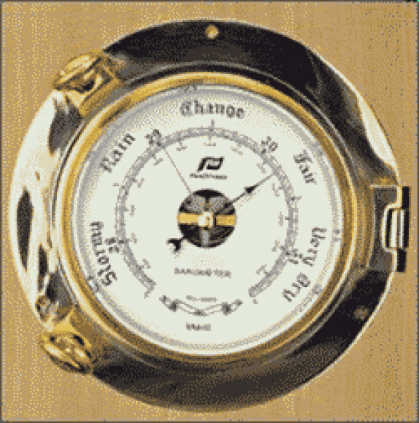 6 ZOLL BAROMETER MESSING