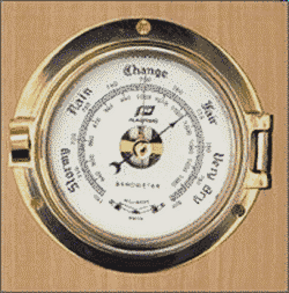 3 ZOLL BAROMETER MESSING