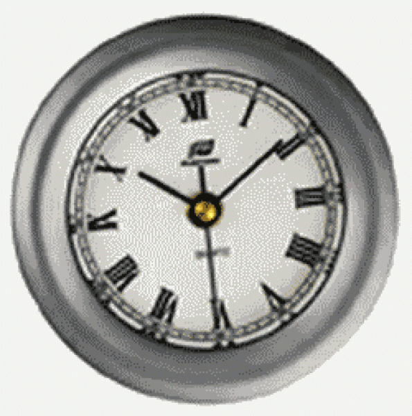4 ZOLL UHR MATT VERCHROMT