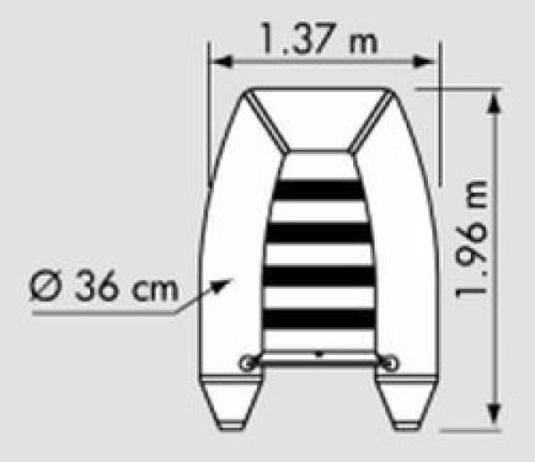 PLASTIMO Schlauchboot RAID II P200SH blau