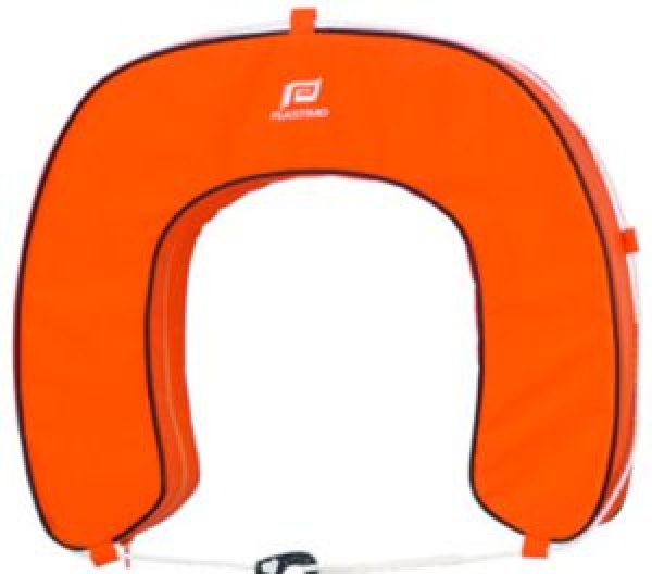 Hufeisenrettungsring mit abnehmbarem Bezug/ Orange