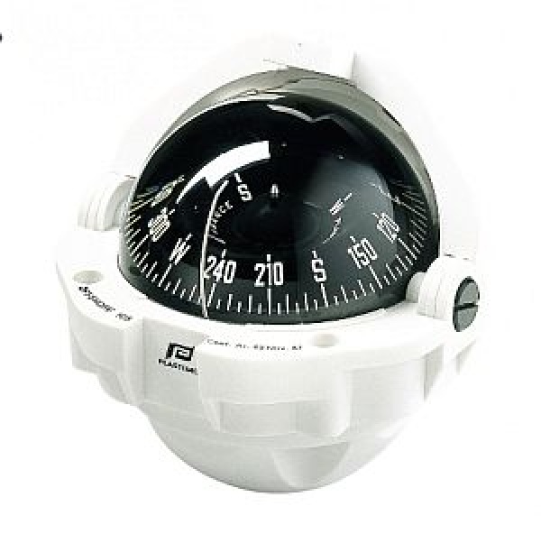 Plastimo Kompass Offshore 105 weiß schwarze flache Rose