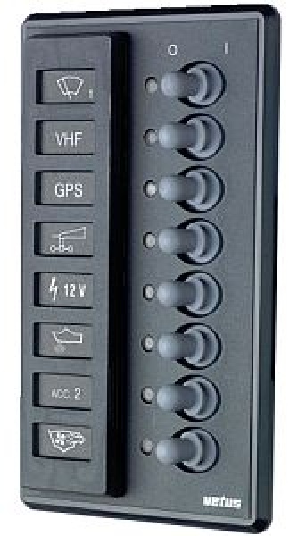 Vetus Schalterpaneele für 8 Sicherungen/Automatik-