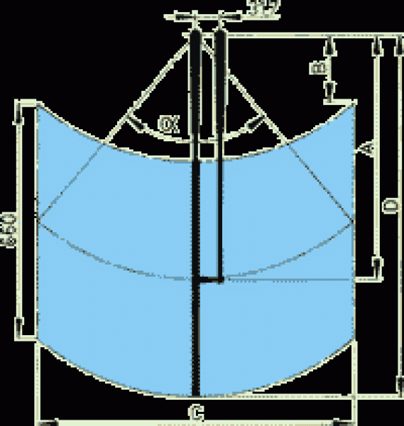 Vetus HD-Parallelwischerarm, Niro, 508-593mm