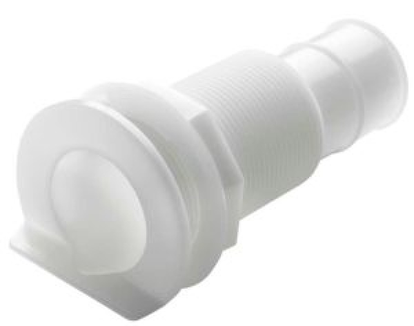 Vetus PU-Borddurchlaß für 25mm Schlauch L-Flansch