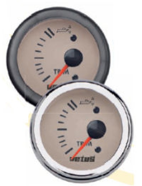 Vetus Trimmanzeige, weiß, 12/24 Volt