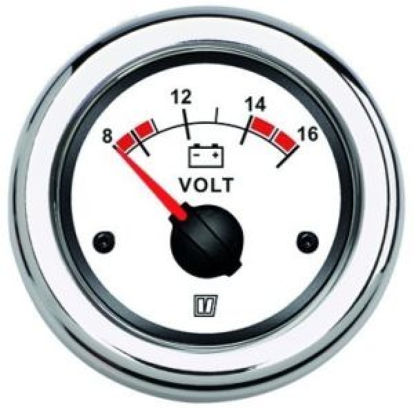 Vetus Volt meter 12V white