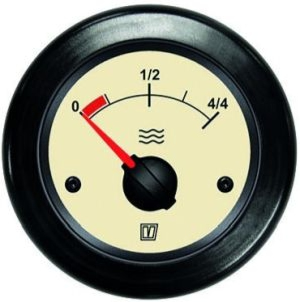 Vetus Wasservorratsanzeige 12V beige