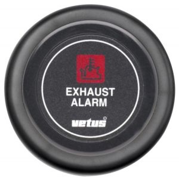 Vetus Auspufftemperaturalarmanzeige, schwarz, 24 V