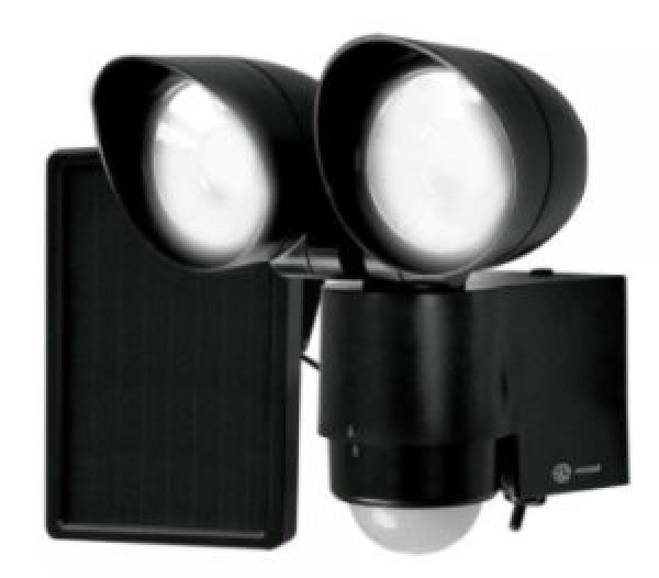 LED Scheinwerfer mit Solar/Bewegungsmelder schwarz
