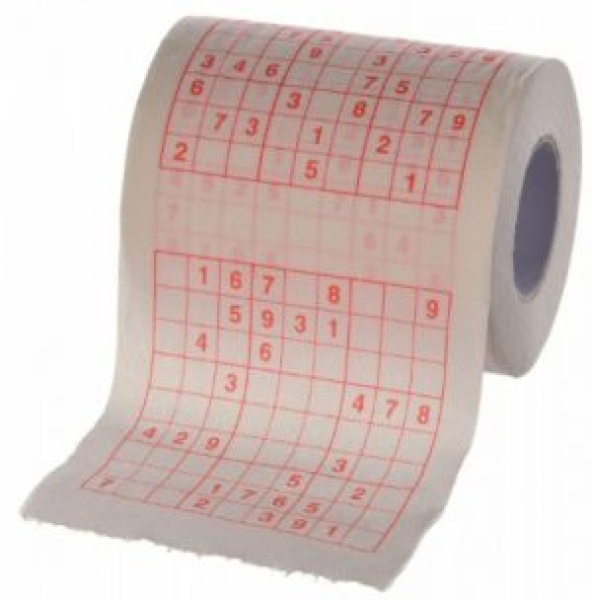 Toilettenpapier Sudoku Design / 1 Rolle