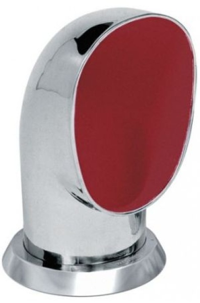 Vetus Lüfterhutze YOG316R, Edelstahl, innen rot