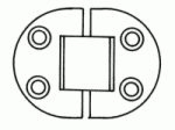 SCHARNIER RVS 51X38X1.5MM