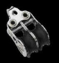 MICRO-XS-BLOCK MIT BÜGEL 2 ROLLEN KUGELLAGER, ROLLE KUN