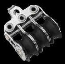 MICRO-XS-BLOCK MIT BÜGEL 3 ROLLEN KUGELLAGER, ROLLE KUN
