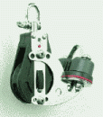 RATSCHBLOCK 1 ROLLE MIT SCHOTKLEMME KUGELLAGER