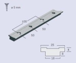 SCHIENE 25X4MM LÄNGE 100CM