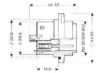 Philippi Serie 694 Flanschstecker 13-pol.