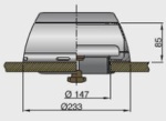 Vetus Dorade-Box, Kunststoff, 125mm Durchm.