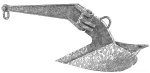 LEWMAR Pflugschranker CQR Stahl, feurverz. 7 kg
