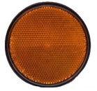 Kleb-Rückstrahler, orange 60 mm