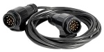Verlängerungskabel Anhänger 2-Stecker/13-polig 5 m