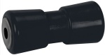 Mittlere Kielrolle, schwarz 185 mm Ø Bohrung 21 mm