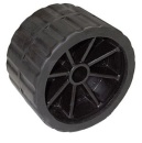 Seitenrolle, schwarz 75 mm Ø Bohrung 15 mm