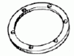 Kabeldurchlaß aus PVC, weiß