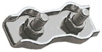 VA-Stahl Stahlklemme, doppelt 6 mm