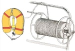 Tau-Einziehtrommel aus VA-Stahl 250 x 280 mm