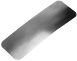 Selbstklebende Abriebschutz aus VA-Stahl 50x150mm