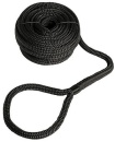 Festmacherleine mit Auge schwarz 10 mm x 6 m