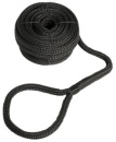 Festmacherleine mit Auge schwarz 12 mm x 7 m