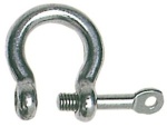 Geschweifter Schäkel Schlüsselbolzen AISI 316 4 mm