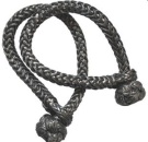 Dyneema Schäkel, schwarz - 9 mm
