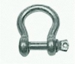 Geschweifter Schäkel, feuerverzinkter Stahl 6 mm