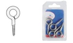 VA-Stahl Augenschraube 28 x 3 mm Blisterverpackung 10 S