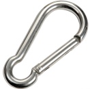 Karabinerhaken ohne Bolzen AISI 316 5 mm