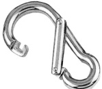 Karabinerhaken AISI 316, asym. Öffnung 80 mm